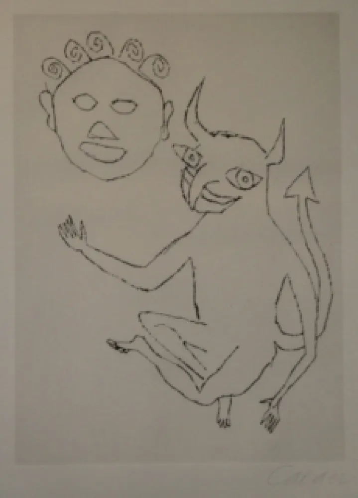 Etching Calder - Santa Klaus 8