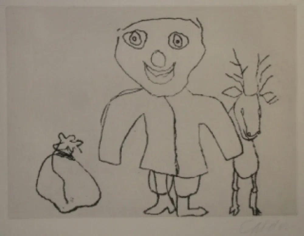 Etching Calder - Santa Klaus 9