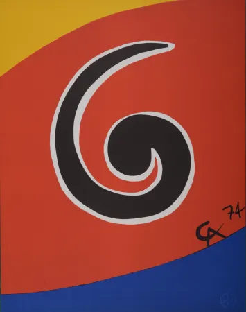 Lithograph Calder - Skyswirl, 1974