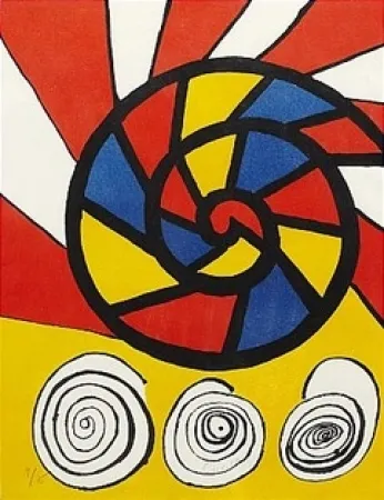 Lithograph Calder - Sonet