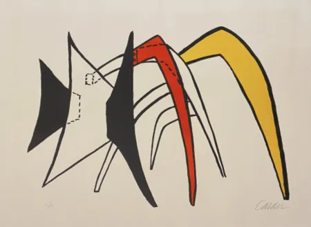 Lithograph Calder - Stabiles