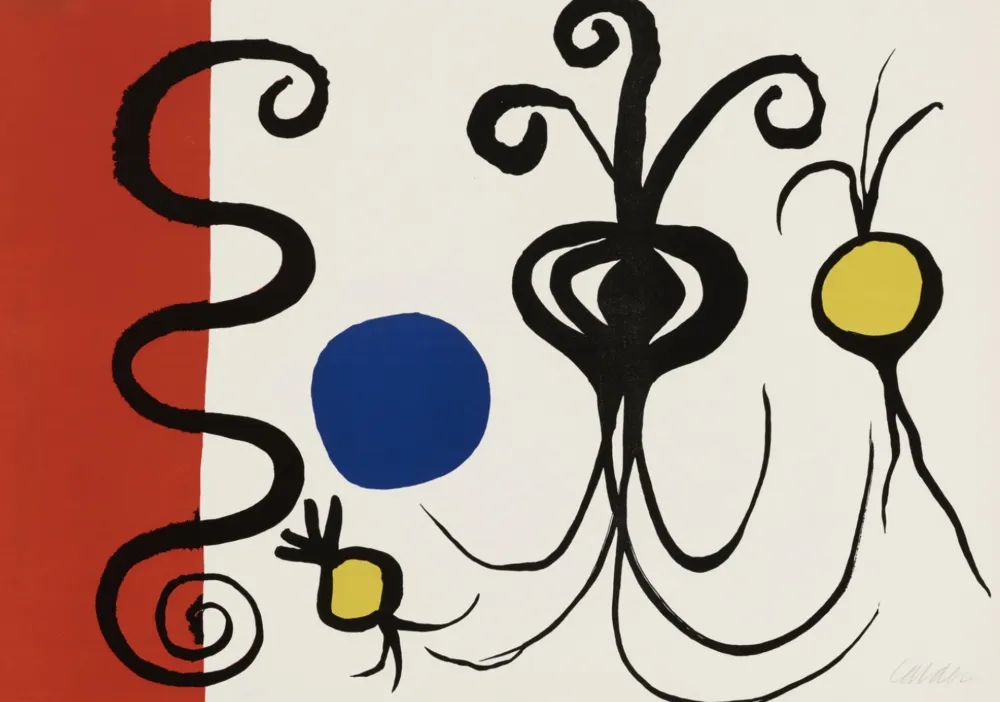 Lithograph Calder - Trois Oignons