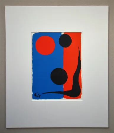 Lithograph Calder - Untitled composition
