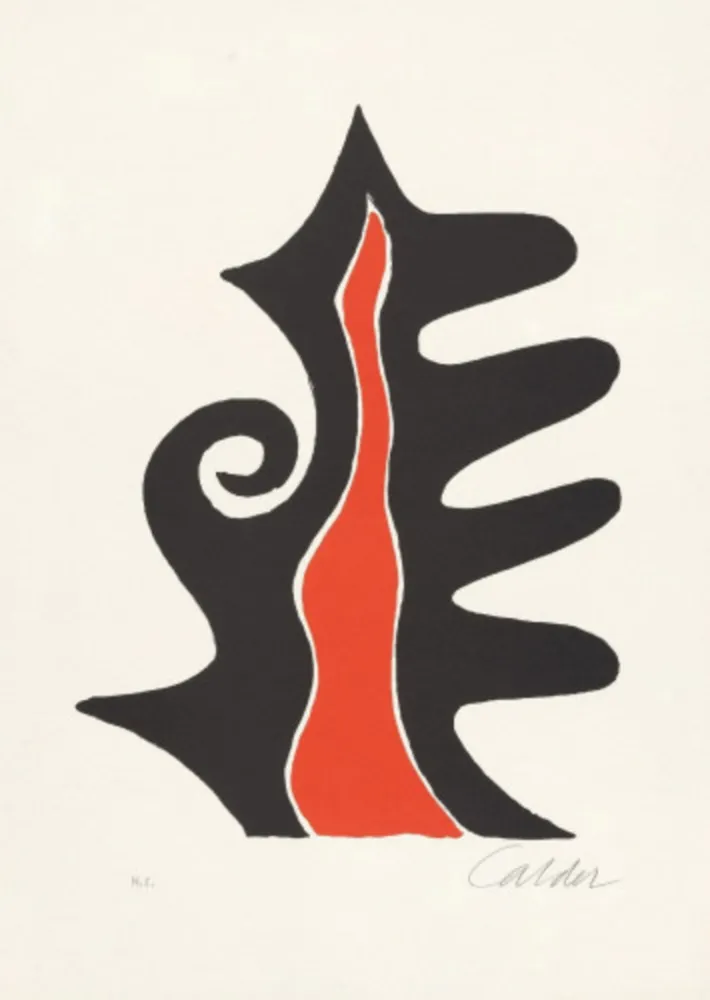 Lithograph Calder - Untitled (Derriere le Miroir #201), c.