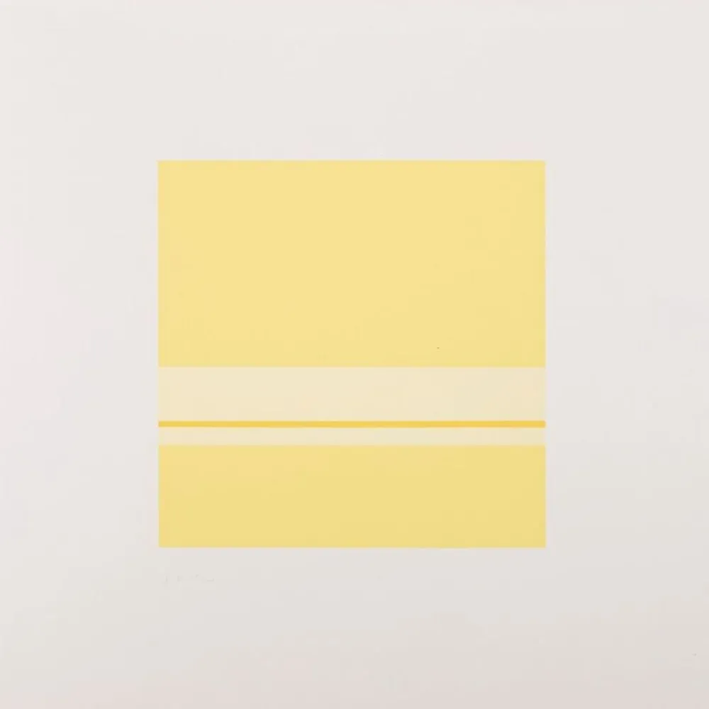 Screenprint Calderara - Giallo