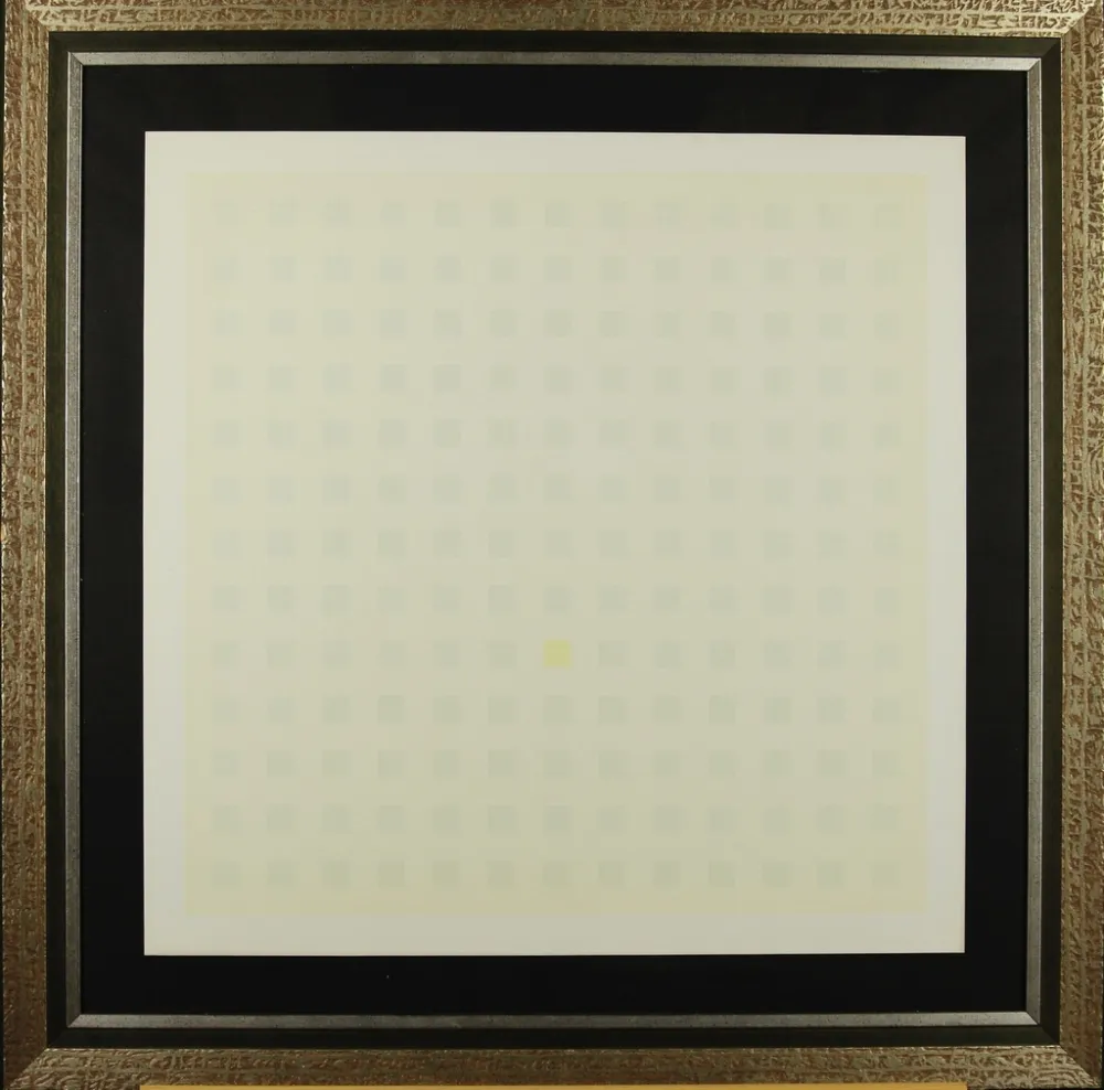 Screenprint Calderara - Green Squares