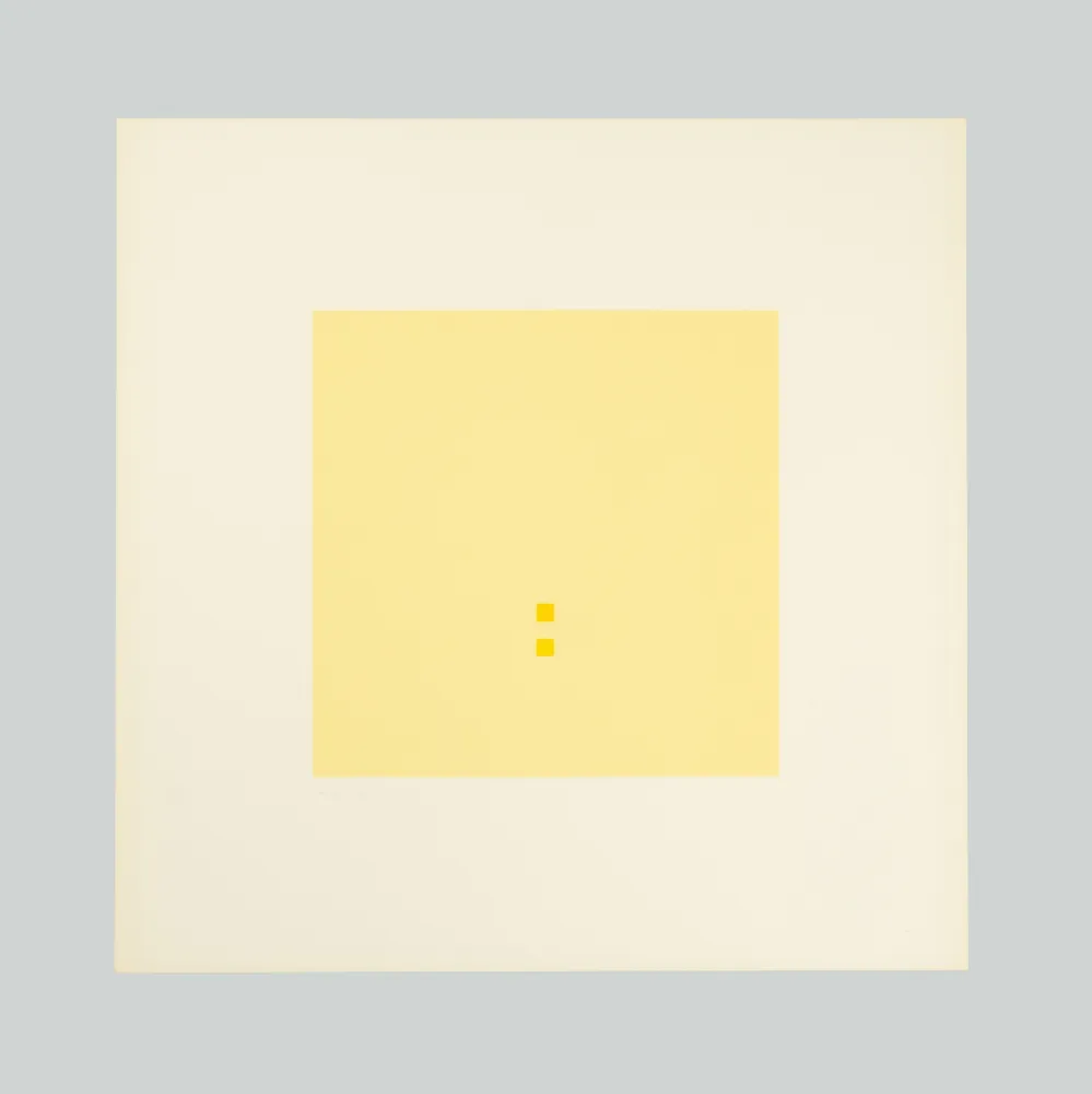 Screenprint Calderara - Luce spazio immagine