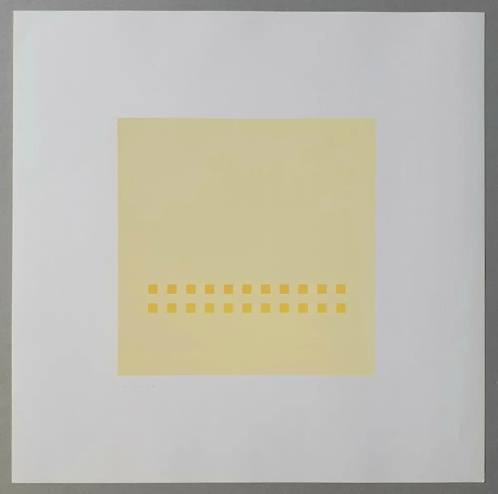 Screenprint Calderara - Luce spazio immagine (Tav. 7)