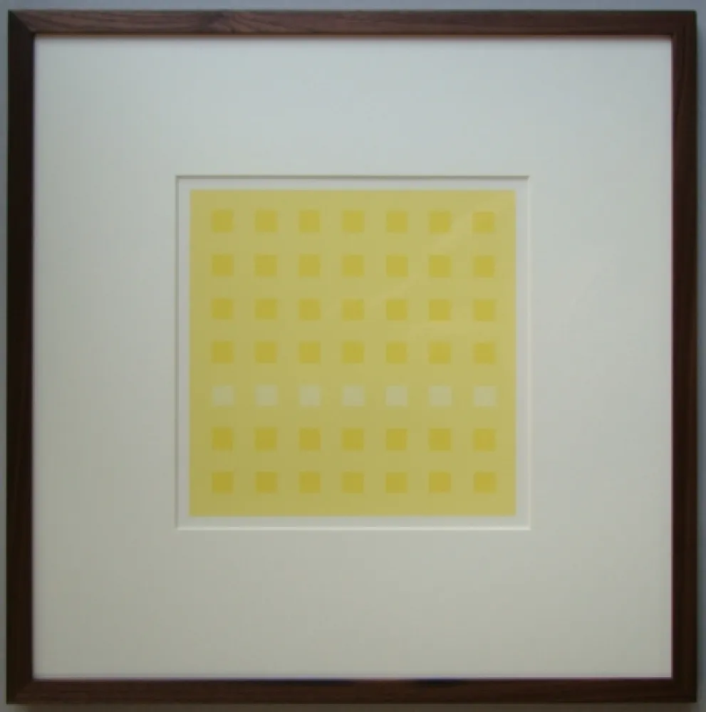Screenprint Calderara - Yellow Squares