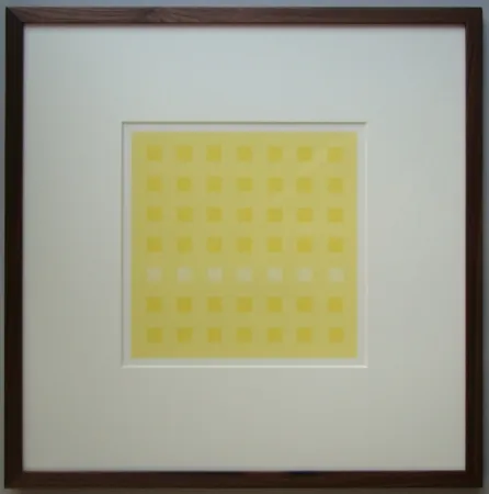 Screenprint Calderara - Yellow Squares