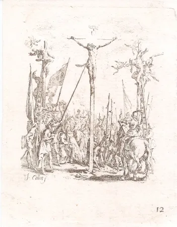 Etching Callot - La petite passion (The Small Passion, complete set of 12 etchings)