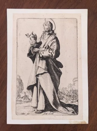 Etching Callot - St. John the Evangelist