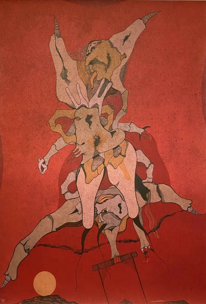 Lithograph Camacho  - Cenizas,