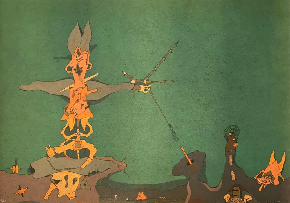 Lithograph Camacho  - Cenizas