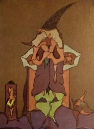 Lithograph Camacho  - Cenizas 5