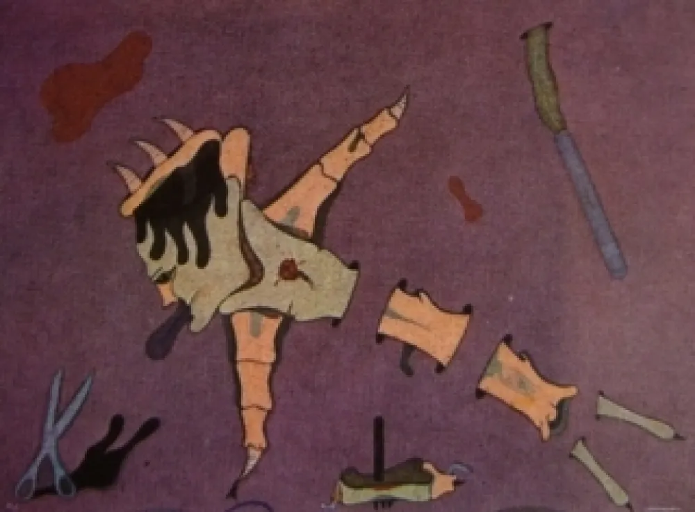 Lithograph Camacho  - Cenizas 6