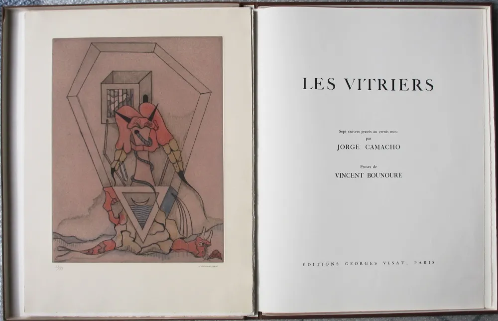 Etching And Aquatint Camacho  - Les Vitriers