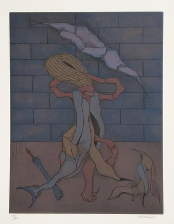 Etching And Aquatint Camacho  - Les vitriers