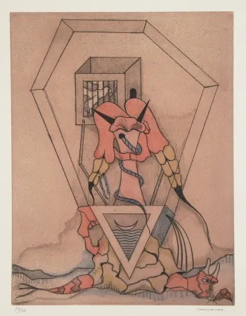 Etching And Aquatint Camacho  - Les vitriers