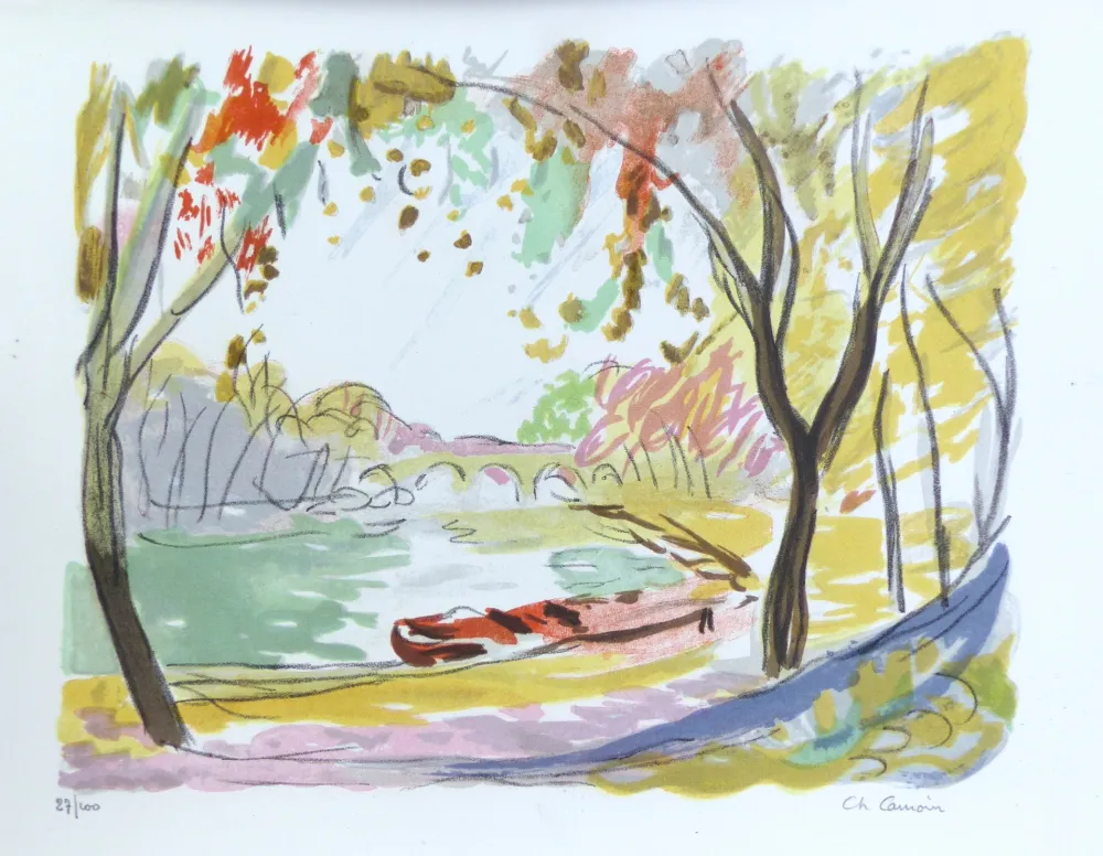 Lithograph Camoin - Lithographie sur vélin, numérotées et signée