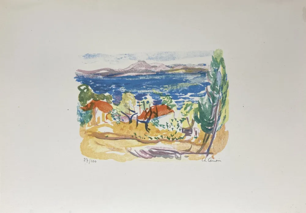Lithograph Camoin - Paysage 