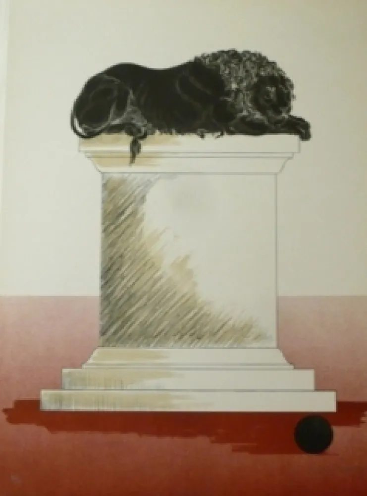 Lithograph Campeny - Fugit poder