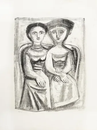 Lithograph Campigli - A Giuditta