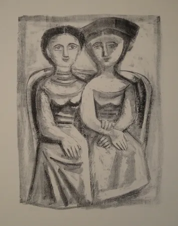 Lithograph Campigli - A Giuditta