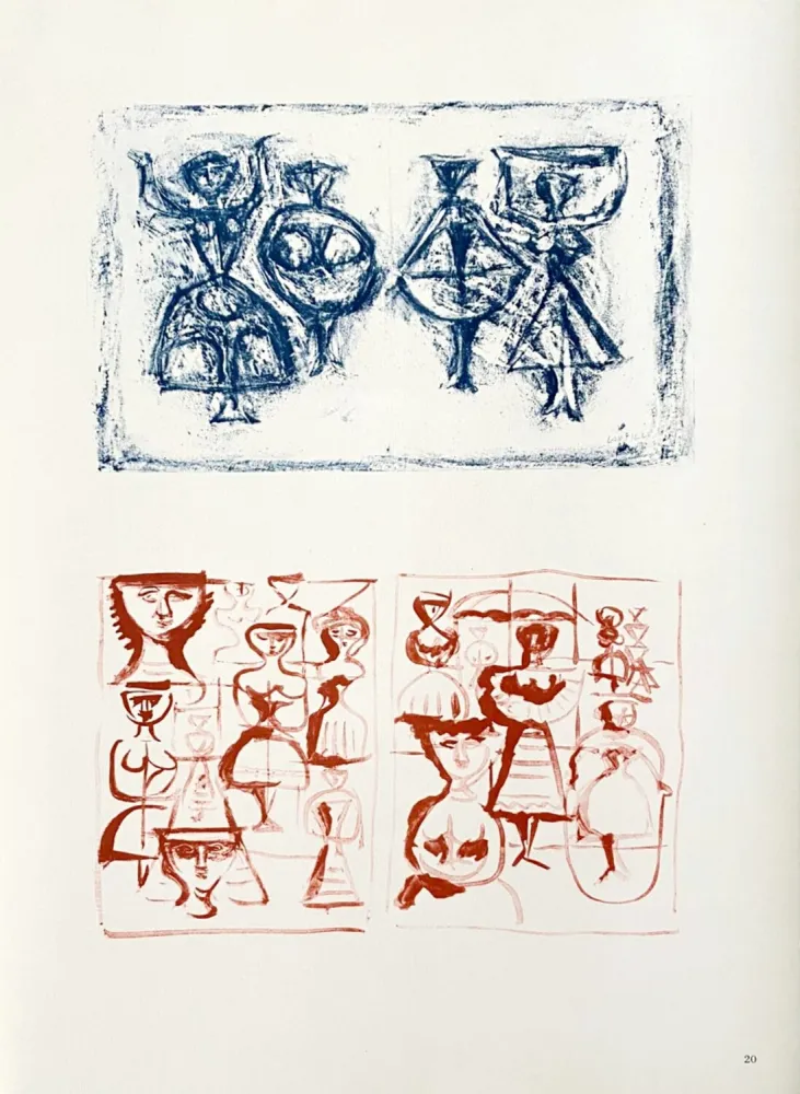 Lithograph Campigli (After) - Ballerine