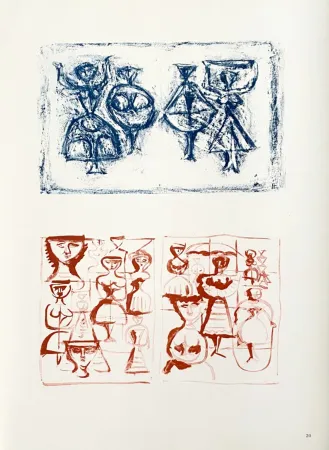 Lithograph Campigli (After) - Ballerine