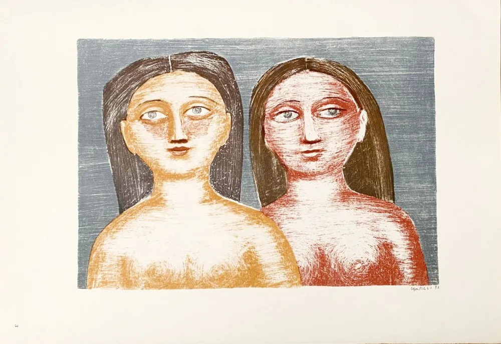 Lithograph Campigli (After) - Capelli Sciolti