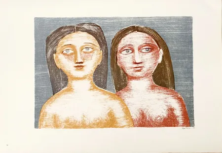 Lithograph Campigli (After) - Capelli Sciolti