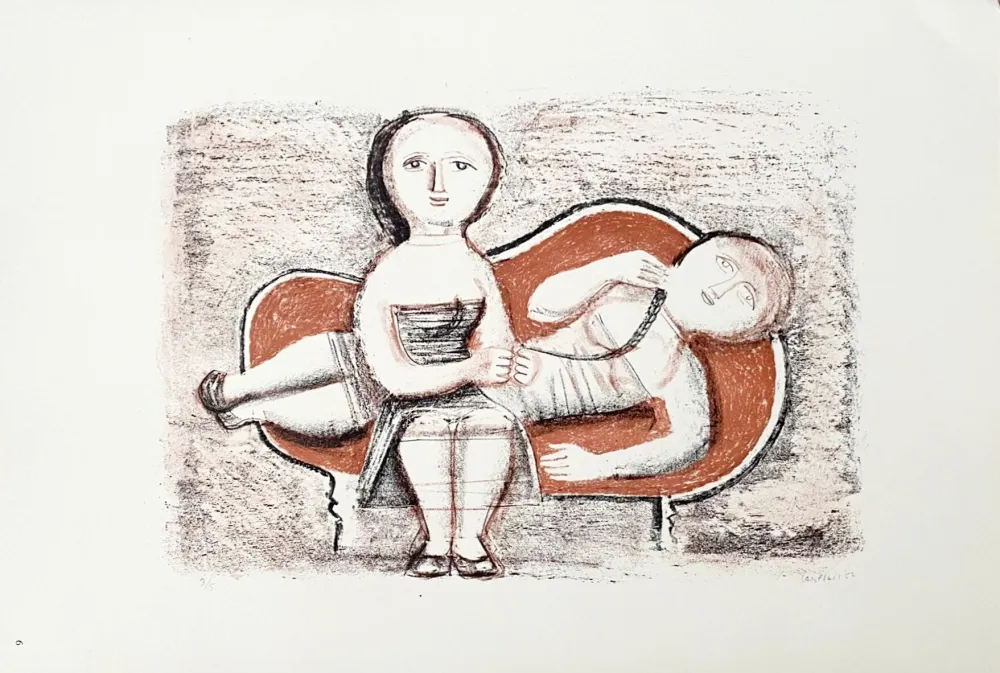Lithograph Campigli (After) - Il Divano