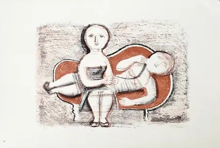 Lithograph Campigli (After) - Il Divano