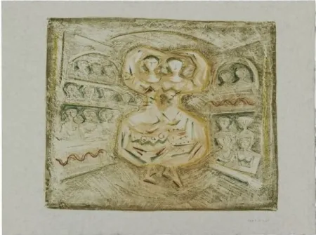 Lithograph Campigli - Danzatrici