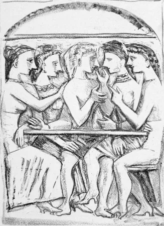 Lithograph Campigli - Il pasto