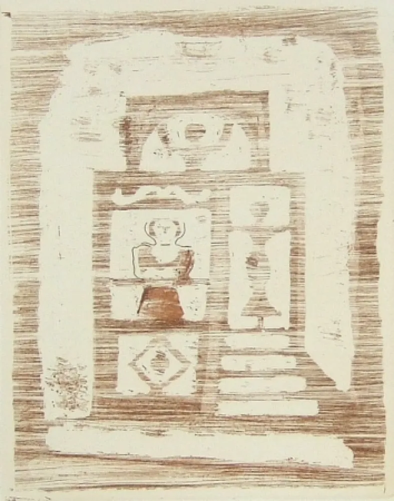 Etching Campigli - La casa degli idoli