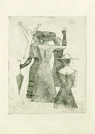 Etching Campigli - L'incontro