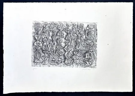 Lithograph Campigli - Massimo Campigli (1895–1971) – Follia di donne – Lithograph on Fabriano paper – 1959