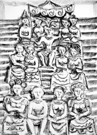 Lithograph Campigli - Minosse