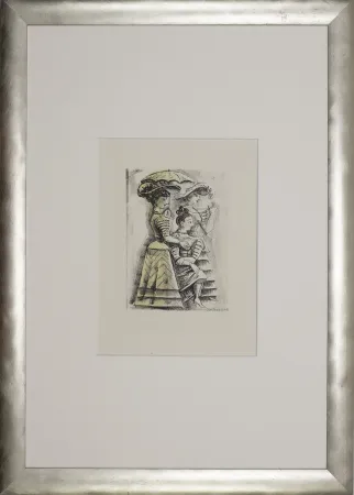 Lithograph Campigli - Pasifae - Pasiphae