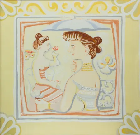 Screenprint Campigli - PASSEGGIATA