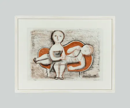 Lithograph Campigli - Senza titolo