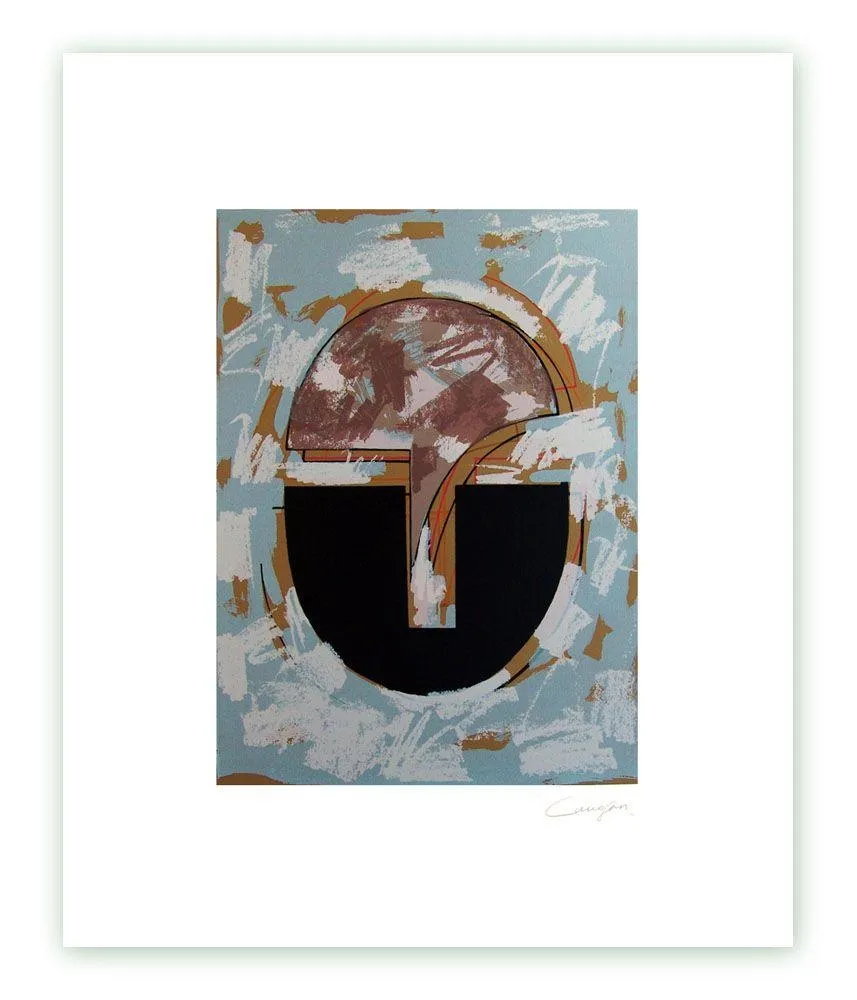 Etching Canogar - Cabeza