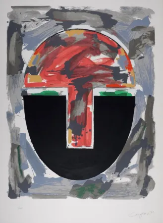 Screenprint Canogar - Composition