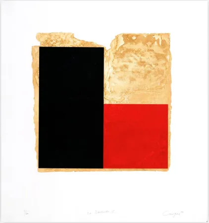 Engraving Canogar - La Bienvenida (rojo)