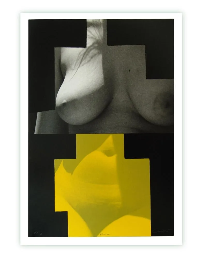 Screenprint Canogar - Puerta