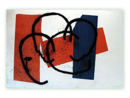 Etching Canogar - Serie constructivista n-3-90