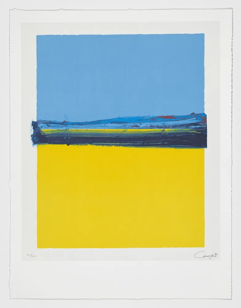 Lithograph Canogar - Ucrania 22