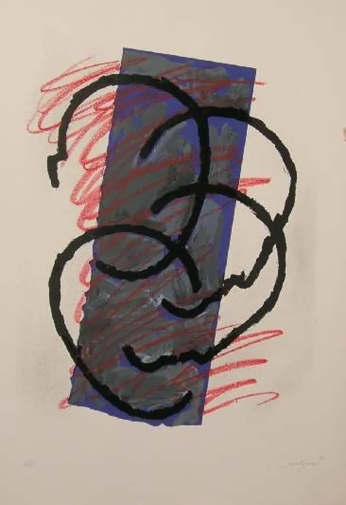 Lithograph Canogar - UNTITLED